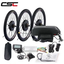 CSC 48V 1000W 1500W ebike wheel Electric bicycle Conversion Kit with 48V Battery