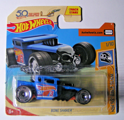 Hot Wheels - Bone Shaker - Blau - Track Stars - HW 50th Race Team 2018 - FJX19