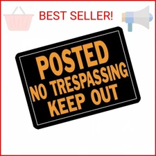 Aluminum Signs, 14” x 9.5”, Durable Long-Lasting Contrasting Metal Signs for Out