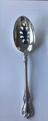 Old Master by Towle Sterling Silver Serving Spoon Pierced 8.5” Vintage