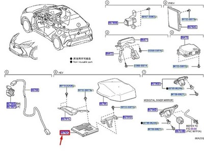 TOYOTA C-HR MK2 Parking Assist Computer LHD 8679210051 NEW GENUINE