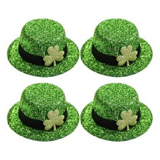 4 Pcs Patrick's Day Leprechaun Hat Mini St Patricks Festival Headdress