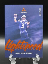 Russell Wilson 2019 Panini Luminance Lightspeed Orange /100 Seahawks #LS10