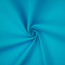 Aqua Blue Cotton Twill Stretch Spandex Solid Twill Sateen Woven Fabric