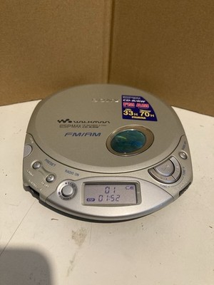 2002 SONY WALKMAN ESPMAX PORTABLE CD PLAYER D-F201 CD-R/RW FM RADIO AM