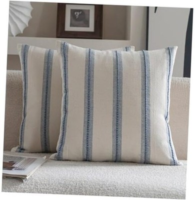 Boho Throw Pillow Covers 20x20 Set of 2, 20'' x 20'' (Pack of 2) Classic Blue