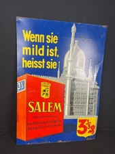XXL Blechschild Salem Cigaretten Dresden 97 x 68 cm um 1930 Moschee