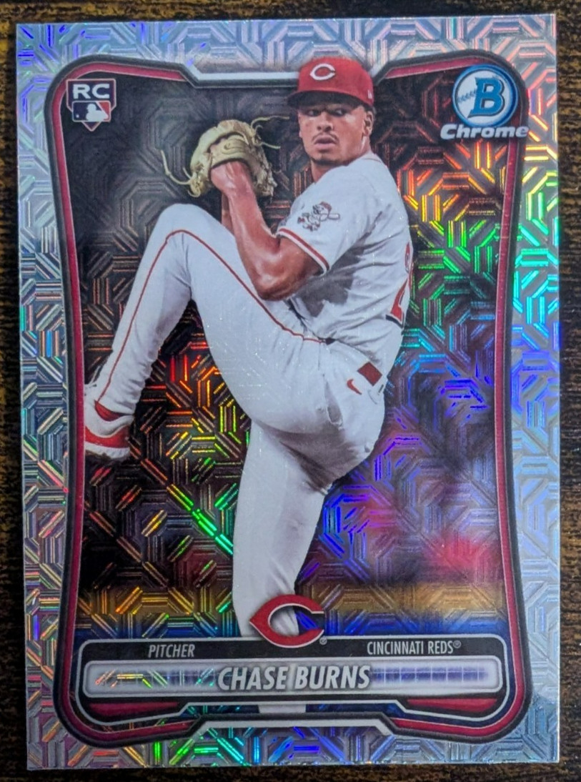 2026 Bowman Chrome Chase Burns #3 Mojo Refractor Rookie RC Cincinnati Reds