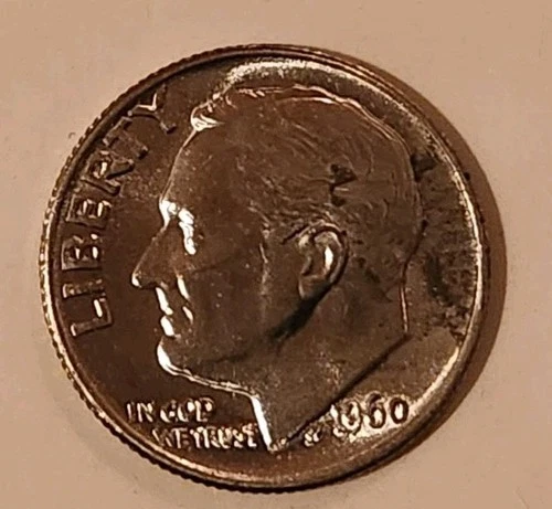 1960 P Roosevelt Dime Uncirculated 90% Silver