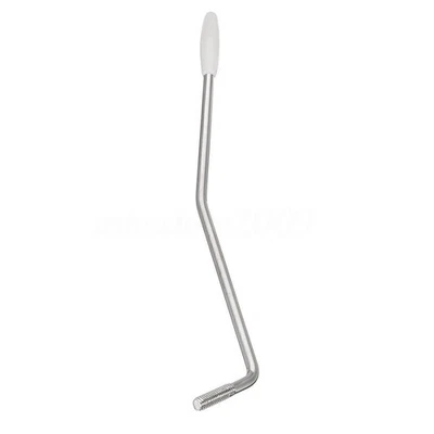 MARKENLOS 6mm Gitarre Tremolo Arm Whammy Bar für Fender Squier Strat & Black/Silber Tip