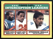 1986 Topps #229 Eugene Daniel / Albert Lewis / Everson Walls