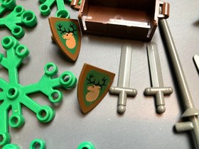 Lego 6077 Forestmen's River Fortress - 100% Build Complete No Box, Instr 