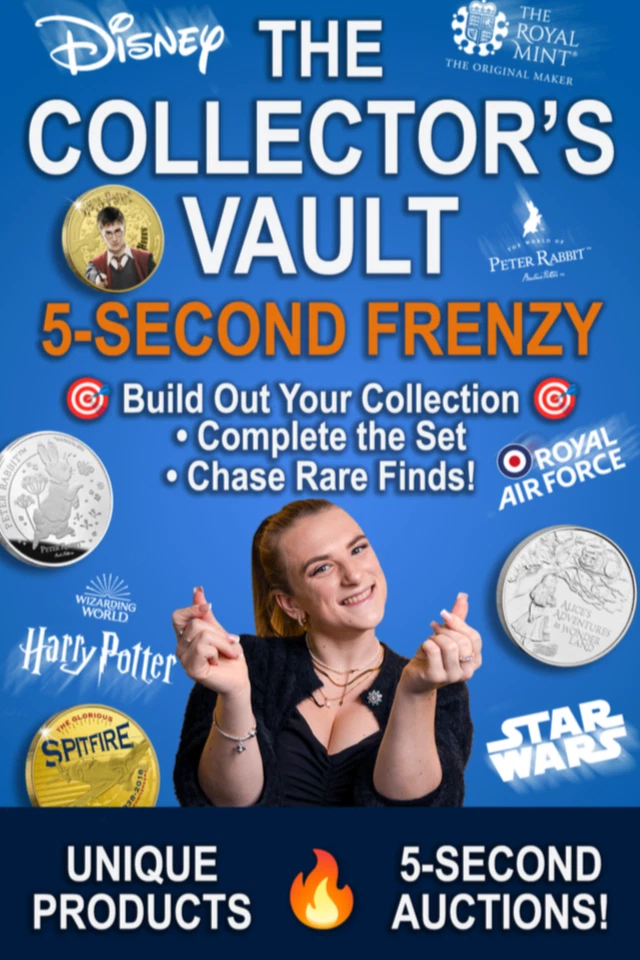 From Hogwarts to History: All Coins Auctioned Live. Bids From Just £2!!!