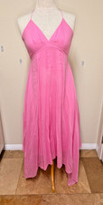 Rebecca Taylor Hankerchief Dress Pink - Spaghetti Straps - Pockets Spring Summer