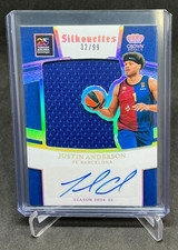 2024/25 Crown Royale Euroleague Silhouettes JUSTIN ANDERSON PATCH AUTO #32/99