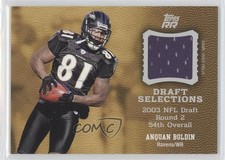 2011 Topps Rising Rookies Draft Selections Swatches Anquan Boldin #DSS-ABO 0v1