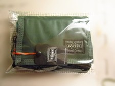 Yoshida PORTER Capsule Tri fold wallet khaki Green 555-06439 NEW Made In Japan