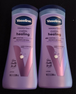  2 VASELINE Lavender Intensive Care Calm Healing Body Lotion 10oz/ 295ml