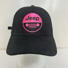 Jeep Cap Black & Pink Adjustable Strapback Hat Jeep Sunrise Open Road