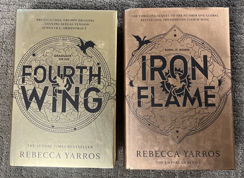 Fourth Wing and Iron Flame Exclusive Editions By Rebecca Yarros Edges Empyrean
