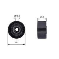 Gates Umlenkrolle Zahnriemen Powergrip™ T42036 FüR Ford Classic Orion Mondeo 1 5