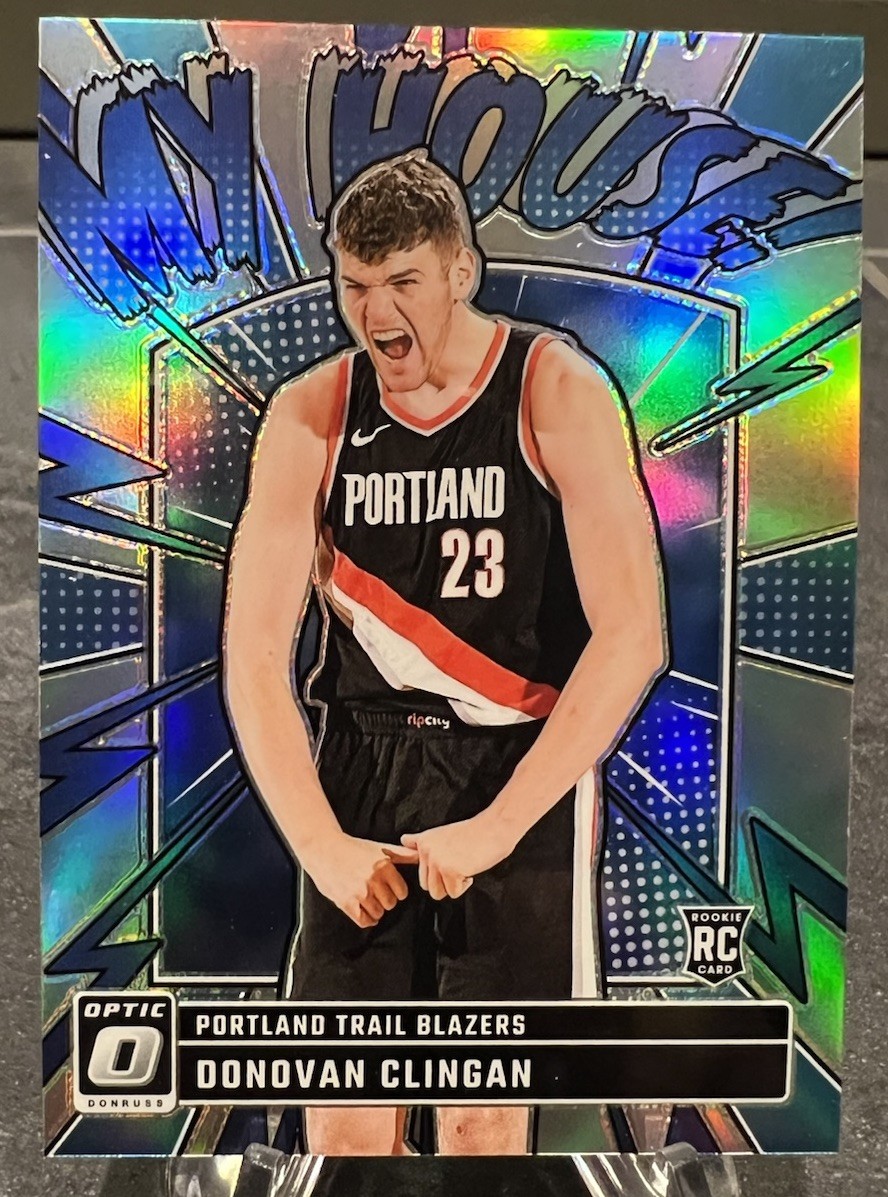 2024-25 Donruss Optic My House Holo Donovan Clingan RC Silver Trailblazers
