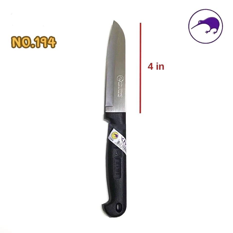 Cuchillo de pelar hoja de cubiertos de acero inoxidable de 4 pulgadas para cocina afilada al carbono nuevo 12 piezas Foto 2 de 4