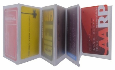 USA Made Wallet Inserts Set of 2 Accordion Style Card Picture Holder 7 Page NEW