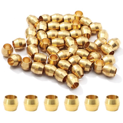 Brass Compression Fitting 3/16" Tube OD 50 Pcs