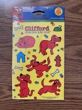 Clifford The Big Red Dog Vintage 2002 Sealed Stickers. 2 Sheets Never Used