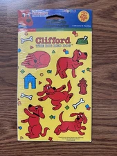 Clifford The Big Red Dog Vintage 2002 Sealed Stickers. 2 Sheets Never Used