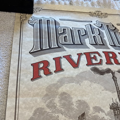 Tokyo Disneyland Mark Twain Riverboat Original 1983 Poster 30” X 20” Westernland - Picture 2 of 12