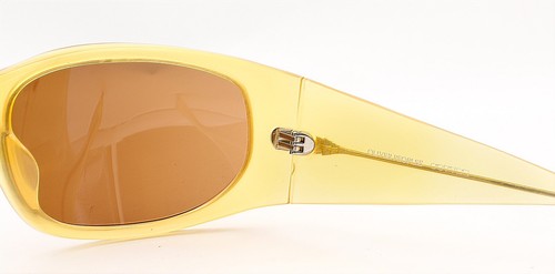 Oliver Peoples Conic BC Wrap Sunglasses Transparent Yellow with Brown Lenses - Picture 6 of 6