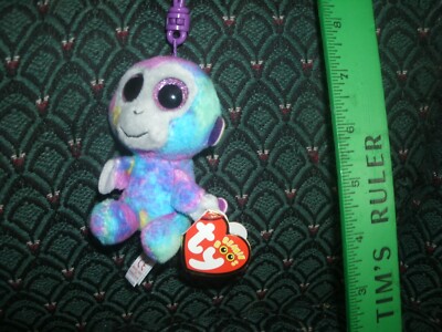 Ty Boo  clip * ZURI * purple/blue MONKEY * 2018 * MWMT * glitter eyes *DOB:11/30