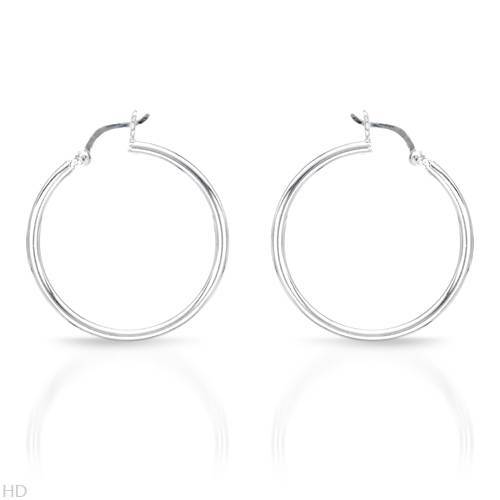 Lovely Brand New Hoop Earrings in 925 Sterling silver 6.2g - Picture 1 of 2