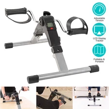 Folding Pedal Exerciser -Mini Exercise Bike Under Desk Bike for Adults & Seniors