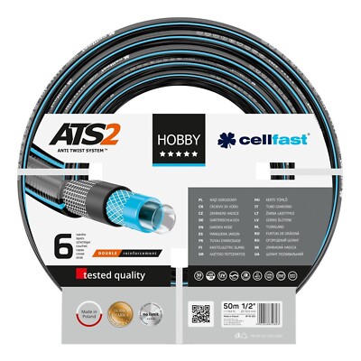 Cellfast Gartenschlauch Wasserschlauch Bewässerung Hobbys ATS2 1/2'' 50m