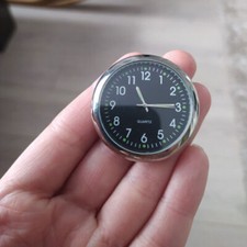 Mini Reloj Analógico Digital de Cuarzo de Bolsillo Reloj Adhesivo Luminoso Apto para Coche Barco