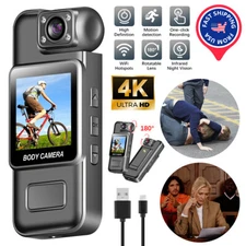 WiFi 4K HD Mini Camera Night Camcorder Video Recorder DVR Police Body 1080P Cam~