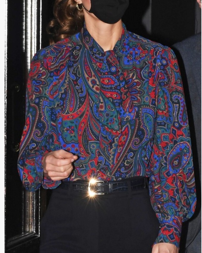ralph lauren paisley blouse