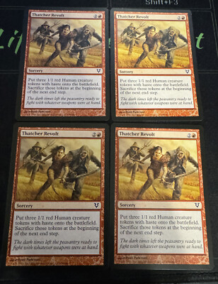 Thatcher Revolt x4 Avacyn Restored Magic the Gathering MTG