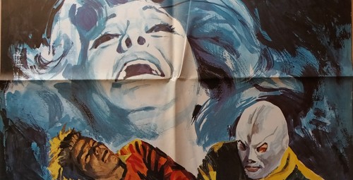 Santo vs. Doctor Death ORIGINAL Spain '73 POSTER Masked Wrestler Montalban art - Picture 2 of 4