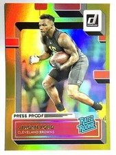 RATED ROOKIE CARD JEROME FORD Browns 2022 Donruss GOLD HOLO PRESS PROOF Card 346
