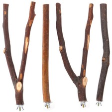 4Pcs Bird Branches Perch Parrot Standing Stick Outdoor Toys Portable