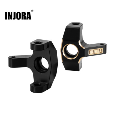 INJORA Black Coating Brass Steering Knuckles for 1/24 FMS FCX24M