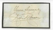 Robert Edeson Signed Slip Circa 1910s / Film Actor Autographed 