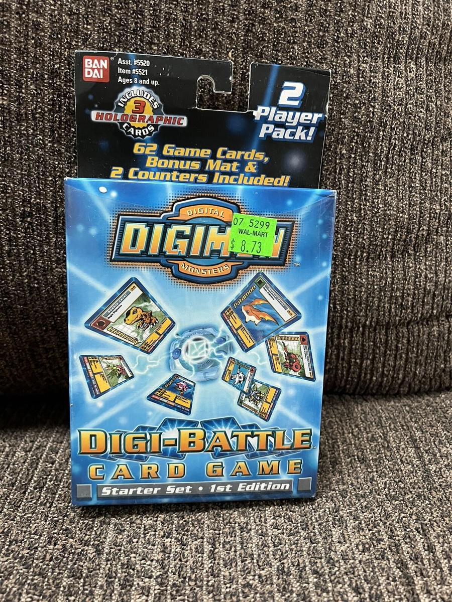 walmart digimon cards Digimon Cards Digi Battle 2 Player Starter Set Pack New Sealed 1st Edition