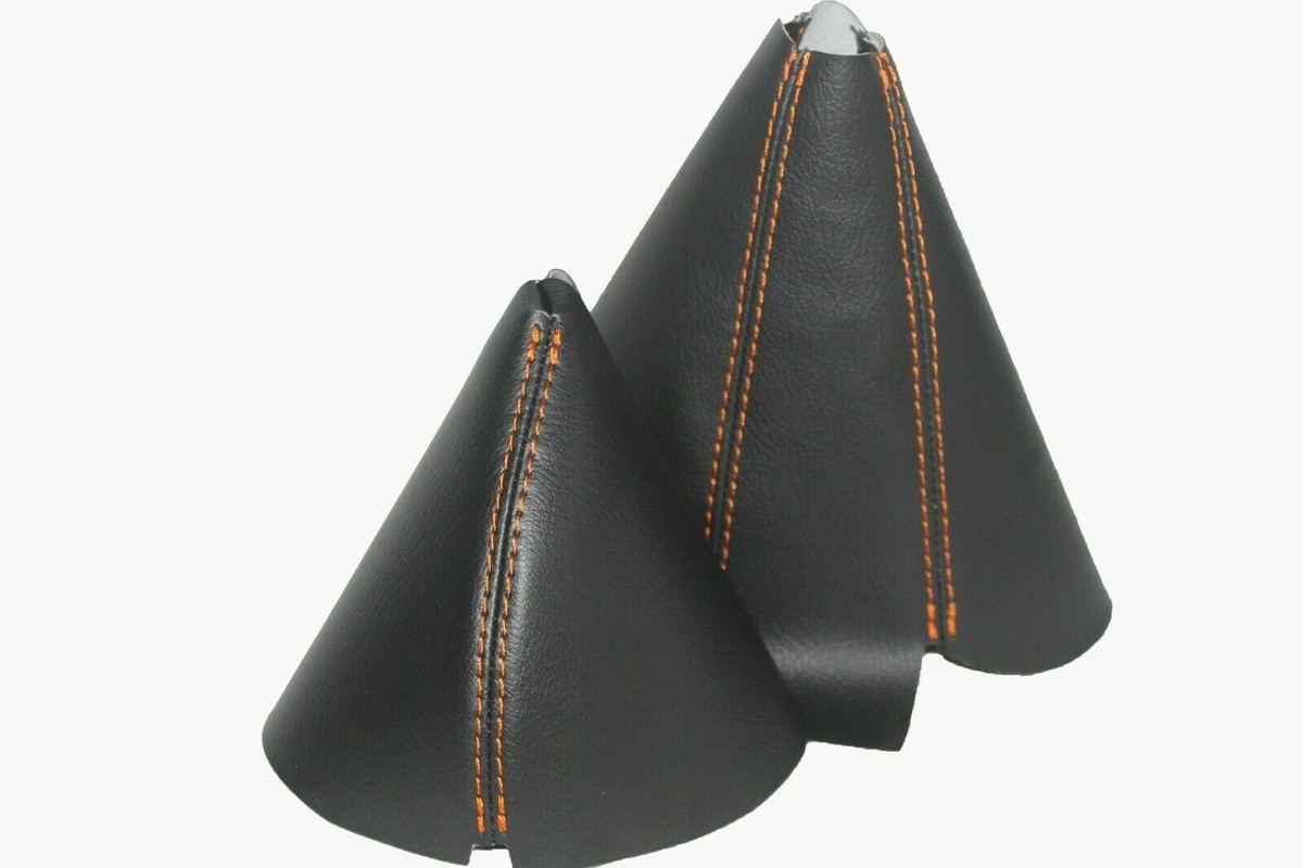 maronページです！ Leather wOrange Stitch Manual & E-Brake Boot SET Fits 90-96