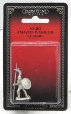 Ral Partha 50-302 Amazon Warrior at Ready (Stepping Forward) Female Temple Guard