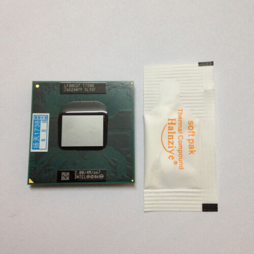 Intel Core 2 Duo Mobile T7200 SL9SF 2.0GHz 4M 667MHz Socket M Processor CPU .MA8 - Afbeelding 1 van 1